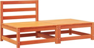 vidaXL Ogrodowa sofa bez podłokietników, z poduszkami i podnóżkiem 4