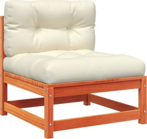 vidaXL Ogrodowa sofa bez podłokietników, z poduszkami i podnóżkiem 6