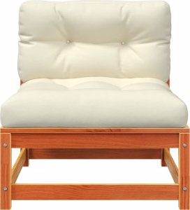 vidaXL Ogrodowa sofa bez podłokietników, z poduszkami i podnóżkiem 7