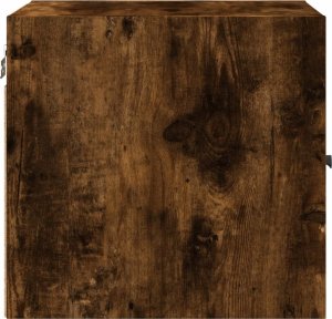 vidaXL Szafki nocne, 2 szt, szklane drzwi, przydymiony dąb 35x37x35 cm 8
