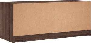 vidaXL Szafka TV ze szklanymi drzwiami, brązowy dąb, 102x37x42 cm 8