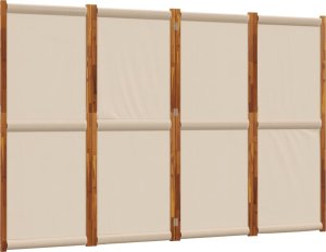 vidaXL Parawan 4-panelowy, taupe, 280x180 cm 2