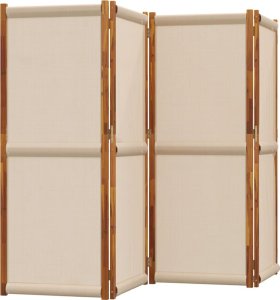 vidaXL Parawan 4-panelowy, taupe, 280x180 cm 3