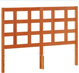 vidaXL Wezgłowie do łóżka, woskowy brąz, 135 cm, lite drewno sosnowe 2