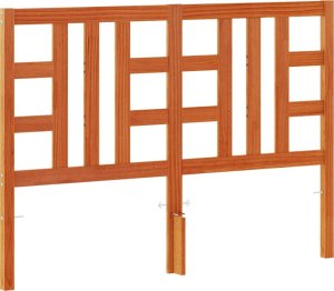 vidaXL Wezgłowie do łóżka, woskowy brąz, 135 cm, lite drewno sosnowe 2