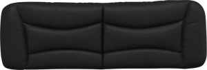 vidaXL Poduszka na wezgłowie, czarna, 160 cm, sztuczna skóra 5