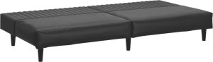 vidaXL 2-osobowa sofa, czarna, sztuczna skóra 6
