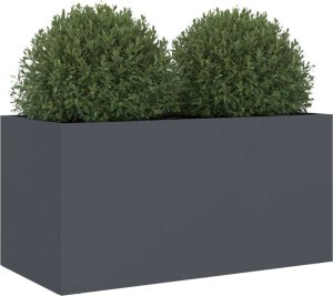 vidaXL Donica, antracytowa, 62x30x29 cm, stal walcowana na zimno 4