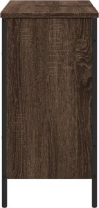 vidaXL Szafka pod umywalkę, brązowy dąb, 80x30x60 cm 7