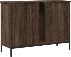 vidaXL Szafka pod umywalkę, brązowy dąb, 80x30x60 cm 8