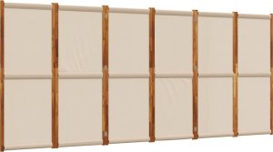 vidaXL Parawan 6-panelowy, taupe, 420x180 cm 2