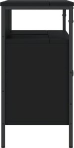 vidaXL Szafka pod umywalkę, czarna, 80x30x60 cm 7