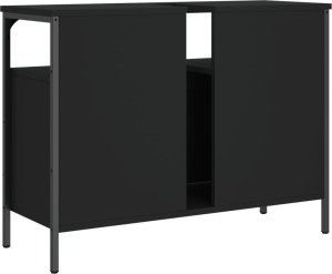 vidaXL Szafka pod umywalkę, czarna, 80x30x60 cm 8