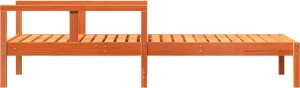 vidaXL Leżak, woskowy brąz, 199,5x62x55 cm, lite drewno sosnowe 5