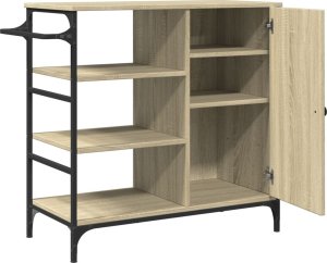 vidaXL Wózek kuchenny, dąb sonoma, 87,5x38,5x84,5 cm 9