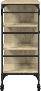 vidaXL Wózek kuchenny, dąb sonoma, 87,5x38,5x84,5 cm 10