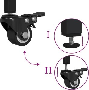 vidaXL Wózek kuchenny, szary dąb sonoma, 105x42x95 cm 11