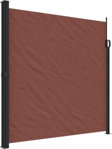 vidaXL Zwijana markiza boczna, brązowa, 200x500 cm 2