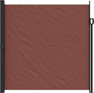 vidaXL Zwijana markiza boczna, brązowa, 200x500 cm 3