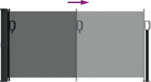 vidaXL Zwijana markiza boczna, antracytowa, 100x300 cm 5