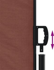 vidaXL Zwijana markiza boczna, brązowa, 120x300 cm 6