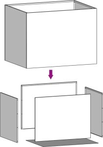 vidaXL Donica, czarna, 62x47x46 cm, stal walcowana na zimno 11
