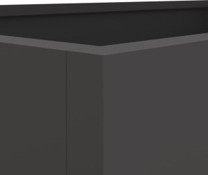 vidaXL Donica, czarna, 62x47x46 cm, stal walcowana na zimno 8