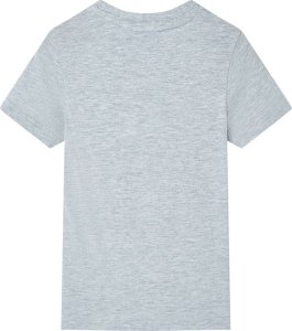 vidaXL Koszulka dziecięca z krótkimi rękawami, szara, 140 2