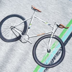 vidaXL Koszulka dziecięca z krótkimi rękawami, szara, 140 4