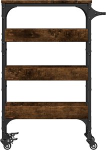 vidaXL Wózek kuchenny, przydymiony dąb, 53x20x76 cm 7