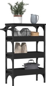 vidaXL Wózek kuchenny, czarny, 53x20x76 cm 5