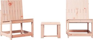 vidaXL 3-cz. zestaw mebli ogrodowych, lite drewno daglezjowe 2