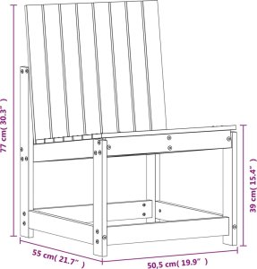 vidaXL 3-cz. zestaw mebli ogrodowych, lite drewno daglezjowe 10