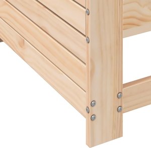 vidaXL Siedzisko ogrodowe z podłokietnikiem i poduszką, drewno sosnowe 7