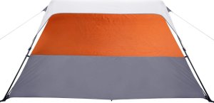 Namiot turystyczny vidaXL Namiot rodzinny z LED, 6-os., jasnoszaro-pomarańczowy 9