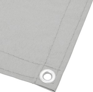 vidaXL Parawan balkonowy, jasnoszary, 90x500 cm, 100% poliester Oxford 2