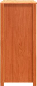 vidaXL Szafka boczna, woskowy brąz, 100x40x90 cm, lite drewno sosnowe 8