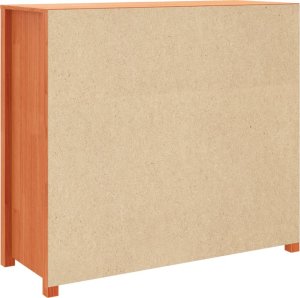 vidaXL Szafka boczna, woskowy brąz, 100x40x90 cm, lite drewno sosnowe 9