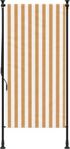 vidaXL Roleta zewnętrzna, pomarańczowo-biała, 100x270 cm 3