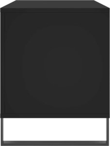 vidaXL Szafka na płyty, czarna, 100x38x48 cm, materiał drewnopochodny 5