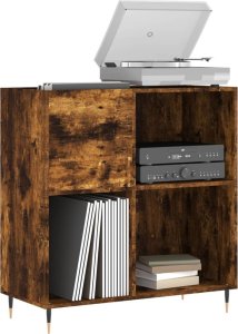 vidaXL Szafka na płyty, przydymiony dąb, 84,5x38x89 cm 3