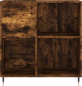 vidaXL Szafka na płyty, przydymiony dąb, 84,5x38x89 cm 4