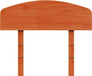 vidaXL Wezgłowie do łóżka, woskowy brąz, 100 cm, lite drewno sosnowe 4