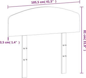 vidaXL Wezgłowie do łóżka, woskowy brąz, 100 cm, lite drewno sosnowe 9