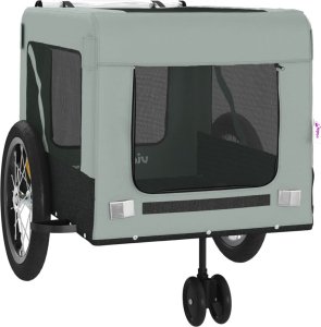 vidaXL Przyczepka rowerowa dla zwierząt, tkanina Oxford i żelazo 6