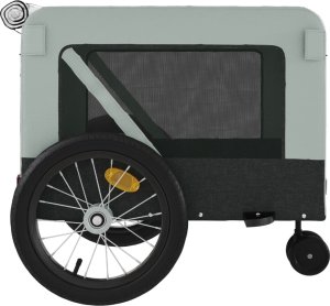 vidaXL Przyczepka rowerowa dla zwierząt, tkanina Oxford i żelazo 8