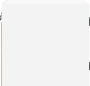 vidaXL Szafka nocna ze szklanymi drzwiami, biała, 35x37x35 cm 7