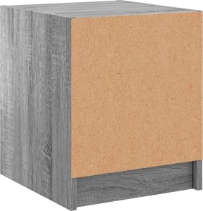 vidaXL Szafka nocna, szklane drzwiczki, szary dąb sonoma, 35x37x42 cm 8