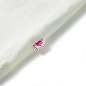 vidaXL Koszulka dziecięca z krótkimi rękawami, ecru, 92 5