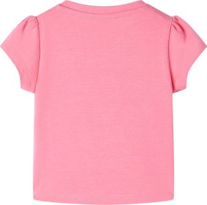 vidaXL Koszulka dziecięca z krótkimi rękawami, fluorescencyjny róż, 140 2